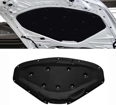 Motorkap Isolatie - Warmte Demper - Motor Beschermen - Brandvertragend Materiaal - 40 cm - Zwart