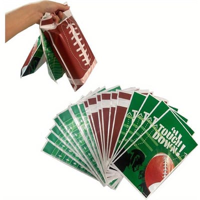 30 Pièces Sacs Cadeaux Football avec 3 Styles Sacs Cadeaux Fête Football Sacs Friandises Bonbons Sacs Cadeaux sur Thème Football pour Fournitures Fête d'Anniversaire 30PCS