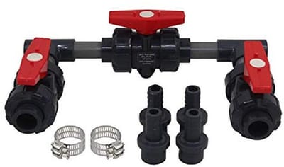 Bypass Set - Zwembad Verwarmings - Water Circulatie - Voor Zonneboiler - 32 mm - Grijs