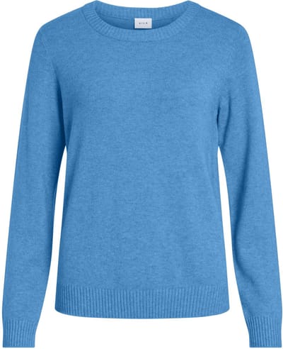 VILA - VIRIL O-NECK L/S KNIT TOP - NOOS - Dames - Gebreide truien