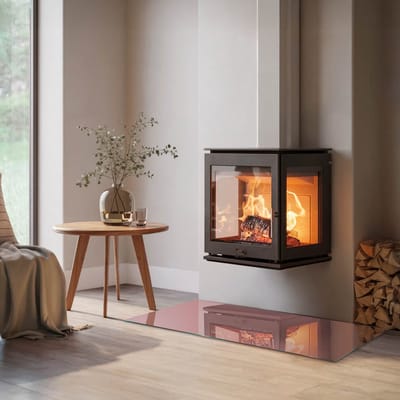 Coloray Vloerplaat Houtkachel - Vloerplaat voor Houtkachel - 120 cm x 60 cm - Vloerplaat Open Haard - Roze Vloerplaat Kachel - Onderplaat - Plaat voor Onder Kachel - Kachel Vloerplaat - Onderplaat Voor Houtkachel