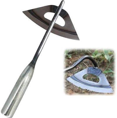 NTHProducts - Stainless Steel Hollow Heel - Tuinaccessoire - Robuust ontwerp - 32 cm - Ideaal voor onkruidbestrijding - Geschikt voor tuin en akker - H..