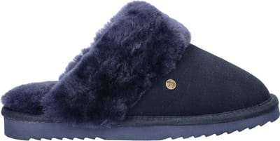 Warmbat Flurry Suede Dames Sloffen - Donker Marineblauw