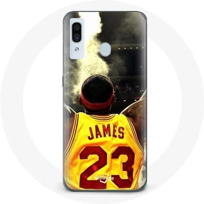 Coque pour Samsung Galaxy A30 Lebron James Joueur de Basketball