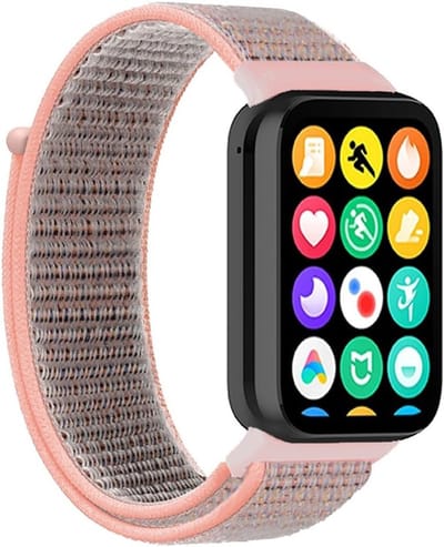 Nylon elastische sport vervangband voor Redmi Watch 4 en Xiaomi Mi Band 8 Pro, comfortabele en duurzame smartwatch band