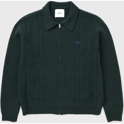 Cable Knit Zip Cardigan