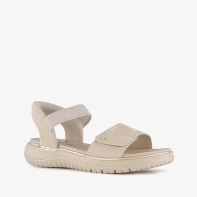 Jana dames sandalen met H leest beige - Maat 40