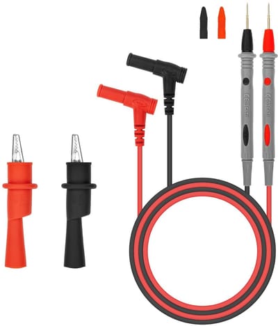Meetkabel voor multimeter met krokodillenklem - Voor diverse meettoepassingen tot 1000V/20A