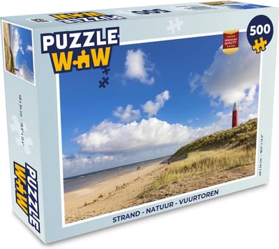 Puzzel Strand - Natuur - Vuurtoren - Legpuzzel - Puzzel 500 stukjes