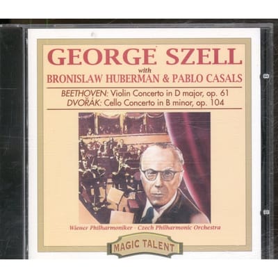 CD SZELL, HUBERMAN, CASALS, VPO; ETC - Beethoven/Dvorak;Viool/Cel CD48023 Japan Klassiek Gebruikt beige