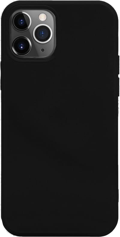 xoxo Wildhearts siliconen hoesje geschikt voor iPhone 12 Pro Max - Zwart gekleurd hoesje - Backcover - verkrijgbaar in verschillende kleuren - Zwart