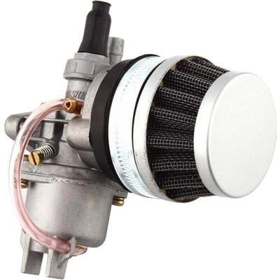 Carburateur avec filtre à Air filtre à carburant remplacement pour Mini moto Dirt Bike ATV Scooter avec argenté