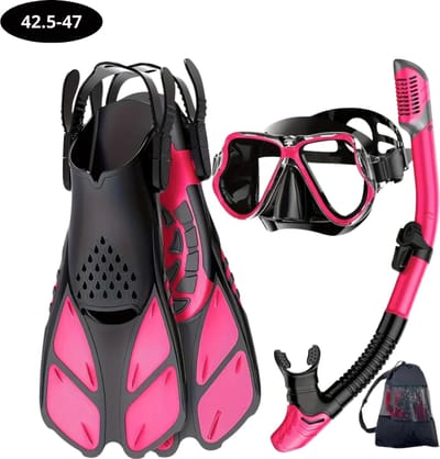 Bovista Zwemvliezen Voor Kinderen & Volwassenen - Flippers - Zwemflippers - Snorkelset - Roze - Maat 42.5-47
