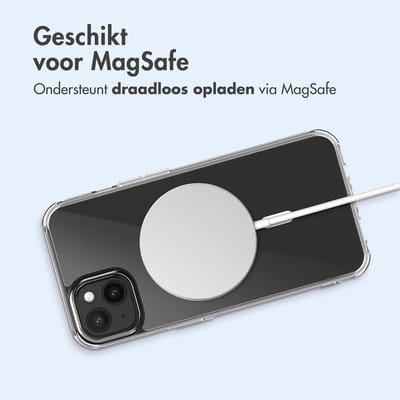 imoshion Hoesje - Geschikt voor Apple iPhone 14 Plus - Protective Backcover geschikt voor MagSafe - Transparant
