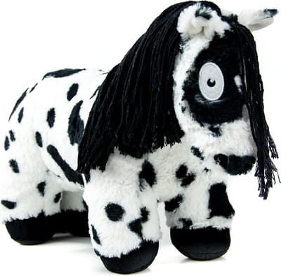 Crafty Ponies Paarden Knuffel - Paarden Speelgoed - Knuffel - Voor kind & baby - Pluche Paarden - Knuffelbeest - Speelgoed Kind - Stuffed Animal - 48cm - Zwartbont