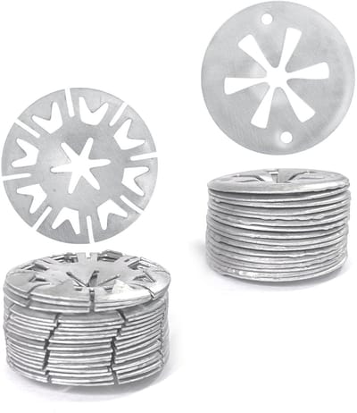 Dailygoods- Sluitringen Set van 60 Stuks - Metalen Sluitringen - Roestvrijstalen Clip-on - Hittebeschermringen - Duurzaam - Vervanging voor Versleten Klemringen