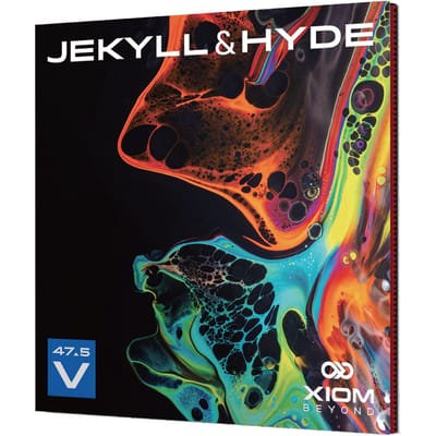 XIOM Tennis de Table Noir lbs Jekyll/Hyde V47.5 Revêtement, (BK), 2.1 (11131) noir