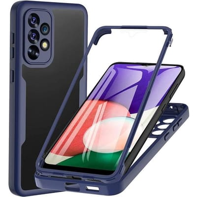 Hoesje - voor Samsung - A53 5G - Marineblauw - Krasbestendig - 360° bescherming blauw