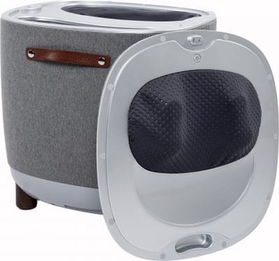 Taurus Wellness Voet Massage Kruk grijs - hocker - poef - verwarmd - shiatsu - compressie
