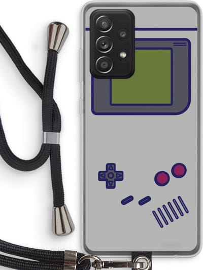 Case Company® - Hoesje met koord geschikt voor Samsung Galaxy A52s 5G hoesje met Koord - Game On - Telefoonhoesje met Zwart Koord - Bescherming aan alle Kanten en Over de Schermrand