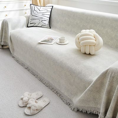 Dubbelzijdige Chenille Bankhoes, Alle Seizoenen Deken Bankhanddoek, Woonkamer Bankhoes, Anti-kattenkras Hoes 180x130cm