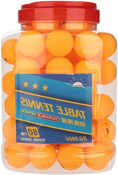 Tafeltennisballen - Pong ballen - Wedstrijdtraining - 3 Sterren Kwaliteit - 60 stuks - Oranje