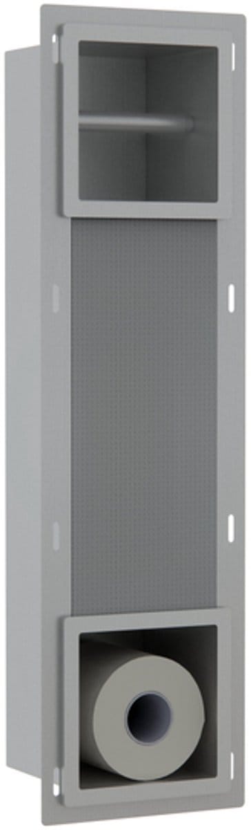 FugaFlow Eccelente Acces Inbouw Reserve- en toiletrolhouder - Geborsteld RVS PVD (RVS)