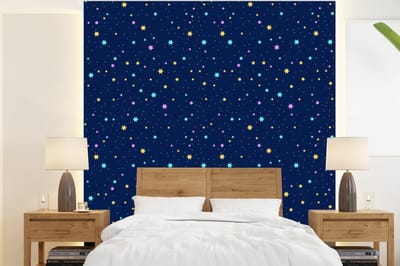Behang - Fotobehang Sterrenhemel - Sterren - Design - Breedte 220 cm x hoogte 240 cm