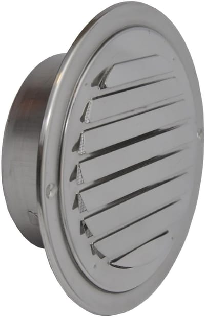 Roestvrij Stalen Lamellengrooster - Weerbestendig Ventilatierooster (100mm)