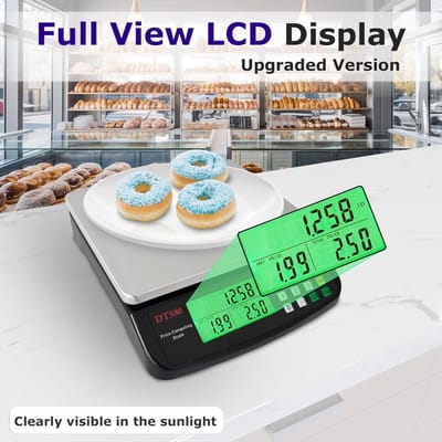 Thijox - Digitale Keukenweegschaal 30 kg - Precisieweegschaal met LCD-display, Tarra-functie, Achtergrondverlichting - Ideaal voor Keuken, Boerenstand