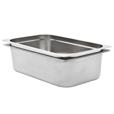vidaXL - Gastronormbakken - 2 - st - GN - 1/1 - 150 - mm - roestvrij - staal