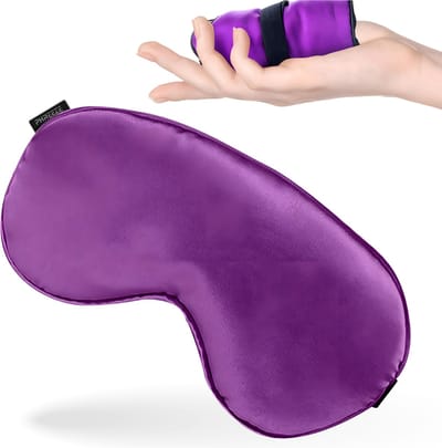 Zijde Slaapmasker voor Vrouwen en Mannen - Oogmasker Slaap Masker - 100% Verduisterend - Traagschuim