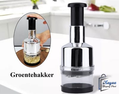Handmatige groentehakker – Eenvoudig en snel voedsel hakken – Multifunctionele en moeiteloze voedsel hakmolen met 6 messen – Multihakker – blender – mixer – hakmolen – hakmolen – uiensnijder – chopper - 63201