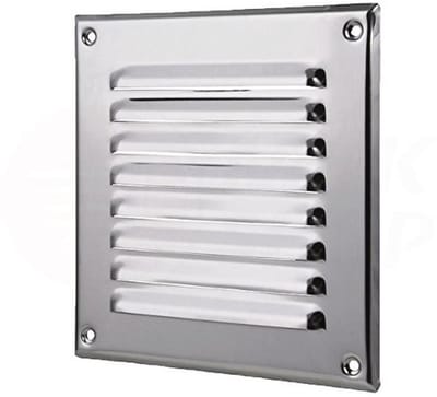 Ventilatierooster voor Keuken, Badkamer en Toilet - Weerbestendig met Insectenbescherming in Diverse Maten