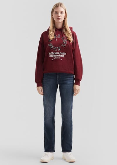Straight Jeans Met Middenhoogte Voor Vrouwen QS Catie