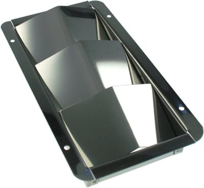 Ventilatierooster motorruimte - Luchtrooster ventilator - Ventilatie ruimtes - Roestvrij staal A2 - 3 sleuven - Roestvrij staal