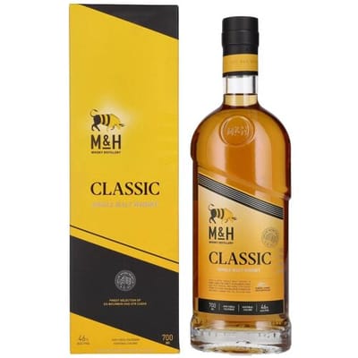 M&amp;H Whiskystokerij M&H Classic Single Malt Whisky 46% Vol. 0,7l in geschenkverpakking