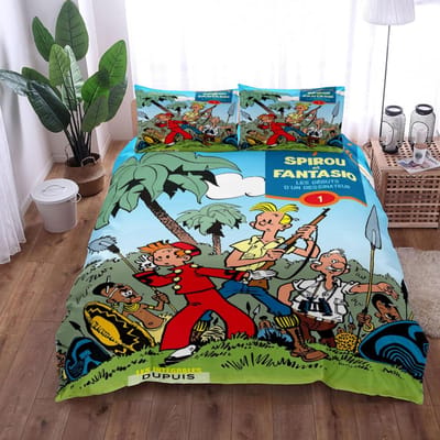 Spirou En Fantasio Strip Dekbedovertrek Set King Queen Double Full Twin Single Maat Bedlinnen Set 140x210cm