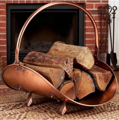 Brandhoutrek - Houthouder - Haardhout Opslag - Stevige Constructie - 39x48x41 cm - Metaal