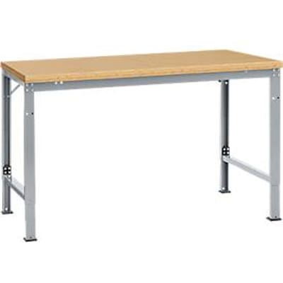 Manuflex basistafel UNIVERSAL Speciaal, 1500 x 1000 mm, multiplex natuur, aluminium zilver
