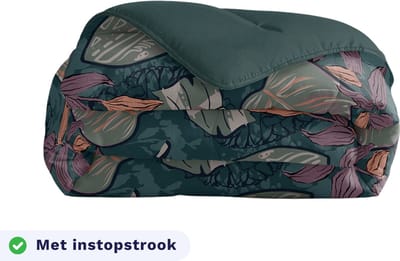Zelesta Royalbed Flower Power 200x200 - Dekbed zonder overtrek - met Instopstrook - Wasbaar dekbed met Vaste Overtrek - All year zomerdekbed & winterdekbed