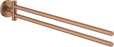 GROHE Essentials handdoekhouder met twee draaibare armen -Sunset gold (mat brons)