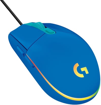 Logitech G102 LIGHTSYNC - Blauw - Gaming muis - Optisch - 6 knoppen - Zwart met RGB-licht