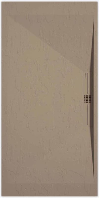 Sanifun douchebak Stone Side Moka Slate 900 x 700 P