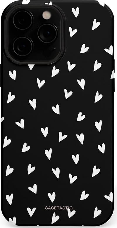 Casetastic Hoesje Geschikt voor Apple iPhone 13 Pro Max Magsafe - Stijlvolle Beschermende Duo-layer Case - Stippen Hart