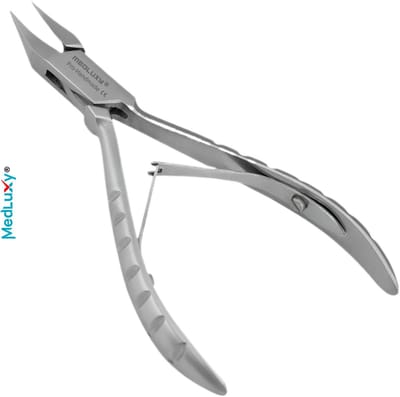 MEDLUXY® Pro Nageltang - Professionele Hoektang - Holle Bek - 13 cm - 15 mm - Chirurgisch RVS - Ingegroeide Nagels - (nagelknipper, manicure, pedicure)
