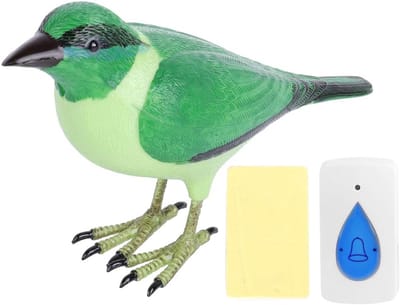Draadloze Deurbel - Vogel Deurbel - Welkom Thuis - Vogelgeluid Simulatie - 20 x 12 x 5.4 cm - Groen