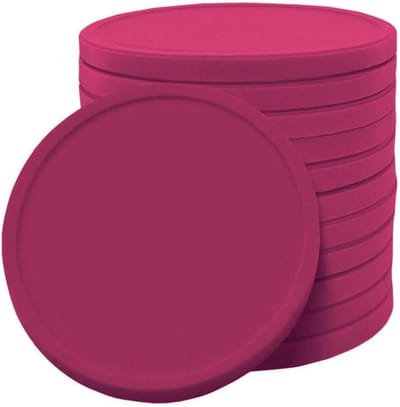 Consumptiemunten - Festival munten - Evenementen en spelletjes - Biologisch afbreekbaar - 100 stuks - Fuchsia