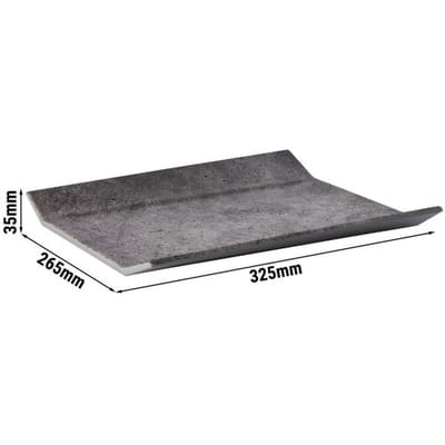 GGM Gastro (6 Stück) GN-Tablett 1/2 - ELEMENT - Melamin - Höhe: 35mm - Grau
