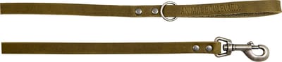 Animal Boulevard Ab30166 - Hals- En Leibanden - Hond - Ab Country Leather Leiband Olijf-16mmx130cm - Maat: 16mmx130cm - 205375